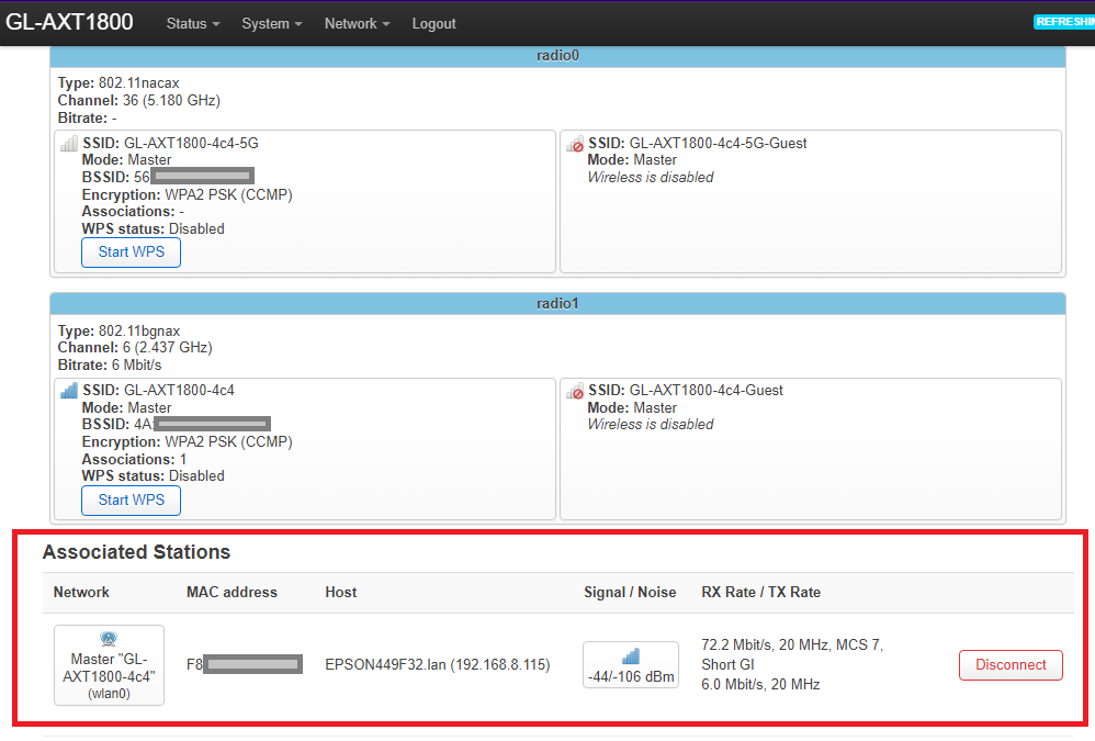 GL.iNetルーターでAOSS/WPSを使う