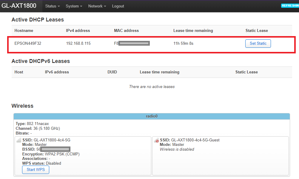 GL.iNetルーターでAOSS/WPSを使う