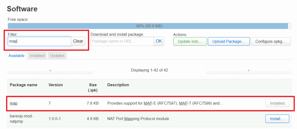 GL.iNet GL-AXT1800(Slate AX)でMAP-eを使う