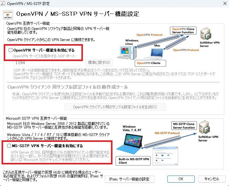 SoftEther VPN サーバー環境設定
